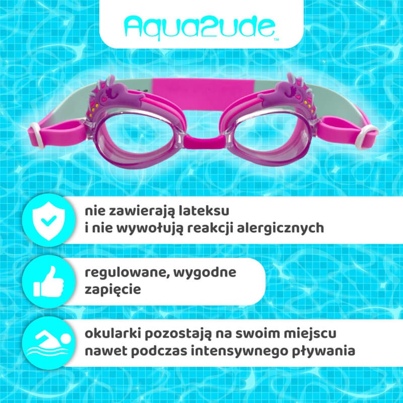 Okulary do pływania Aqua2ude - Konik morski 3+ / Bling2o