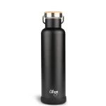 Butelka termiczna ze stali nierdzewnej 750 ml - Black / Citron