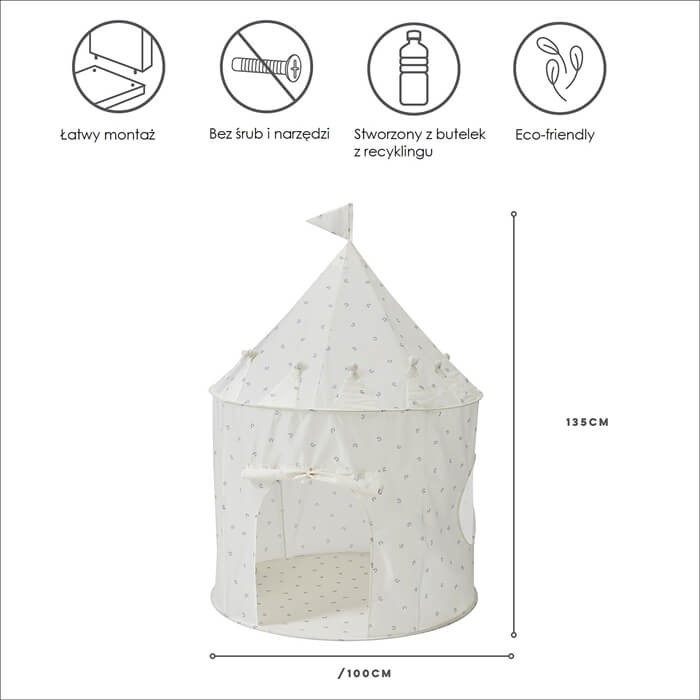 Namiot dla Dzieci Recycled Ivory / 3 Sprouts