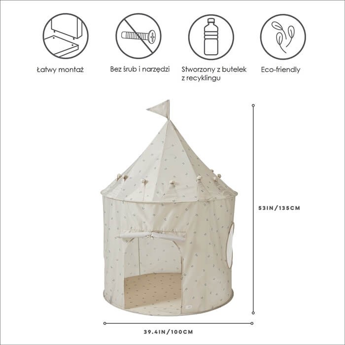 Namiot dla Dzieci Recycled Blueberry Toupe / 3 Sprouts