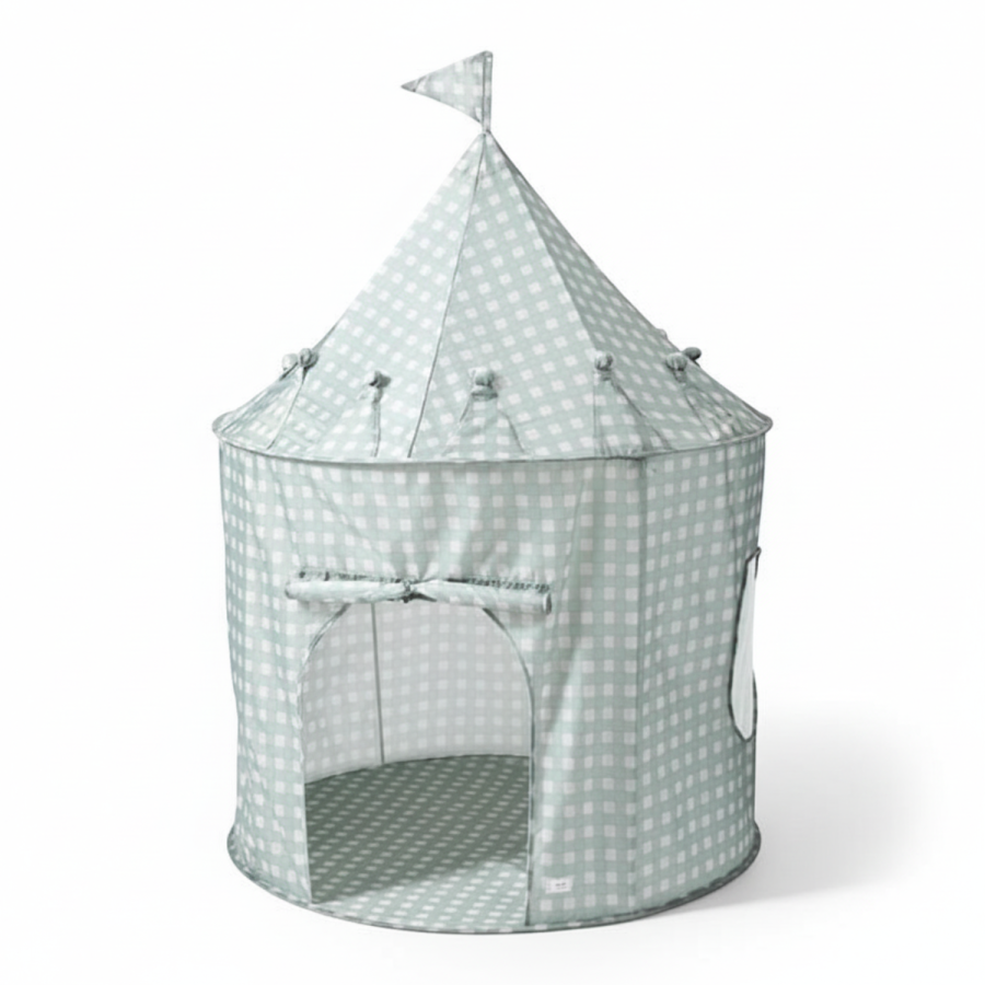 Namiot dla Dzieci Recycled Gingham Blue / 3 Sprouts