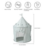 Namiot dla Dzieci Recycled Gingham Blue / 3 Sprouts