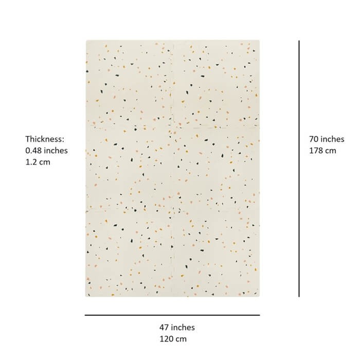 Mata piankowa EVA Terrazo Cream / 3 Sprouts