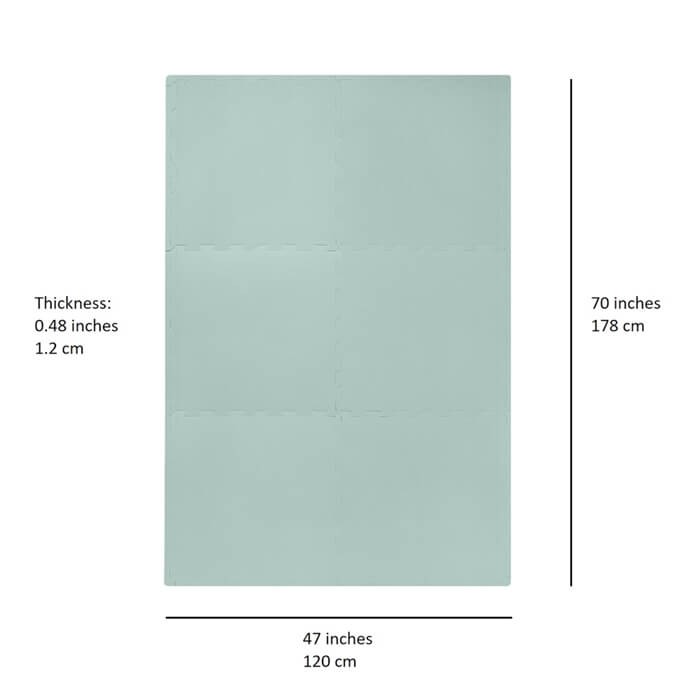 Mata piankowa EVA Terrazzo Seafoam / 3 Sprouts