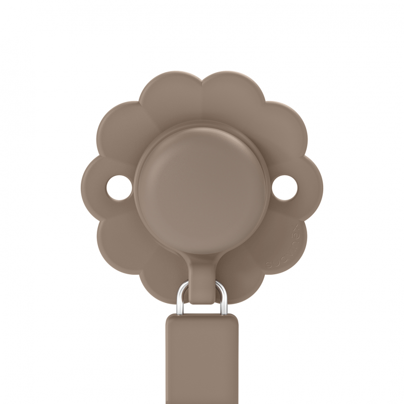 Silikonowa zawieszka do smoczka WONDER - Raw Umber / Suavinex