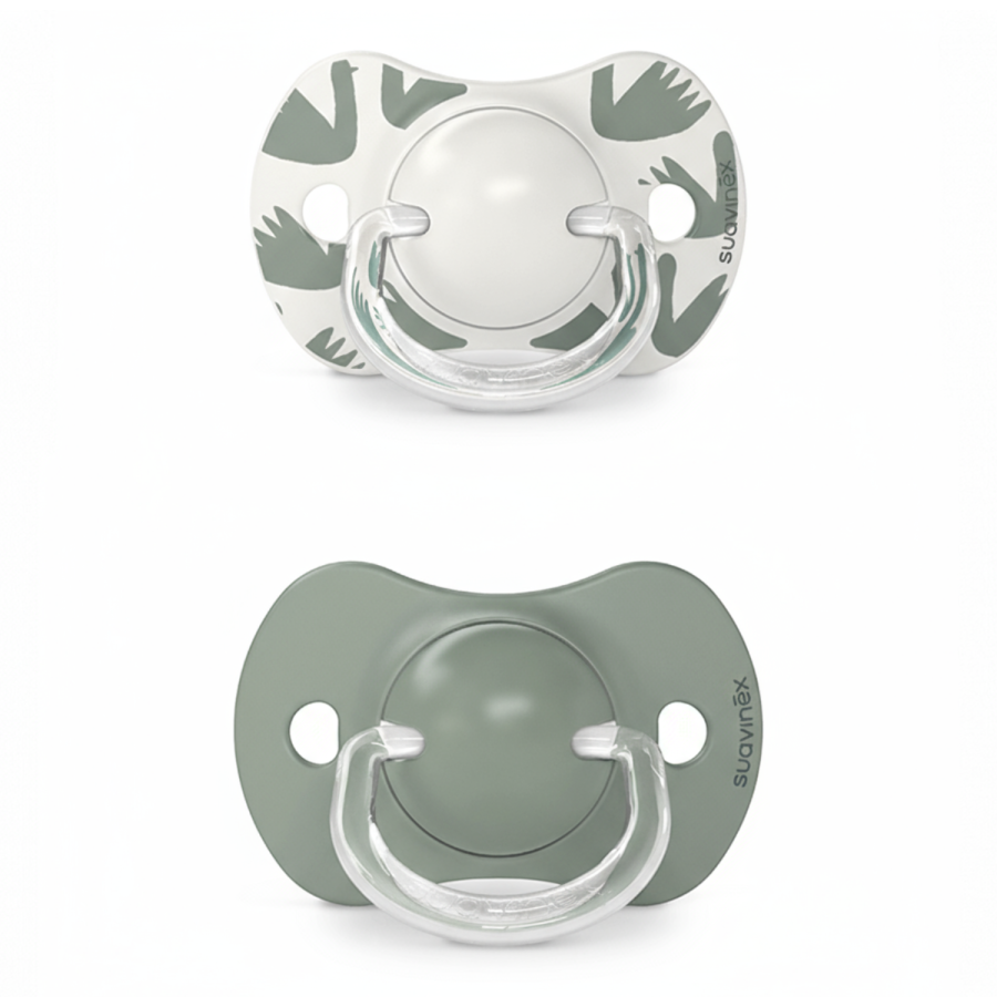 Smoczek fizjologiczny Walk in the park SX Pro - oliwkowy, 2 szt. / Suavinex