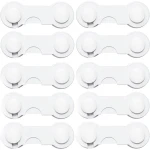 Blokada szaf i szuflad przed dziećmi na zatrzask, 10 szt. / SIPO