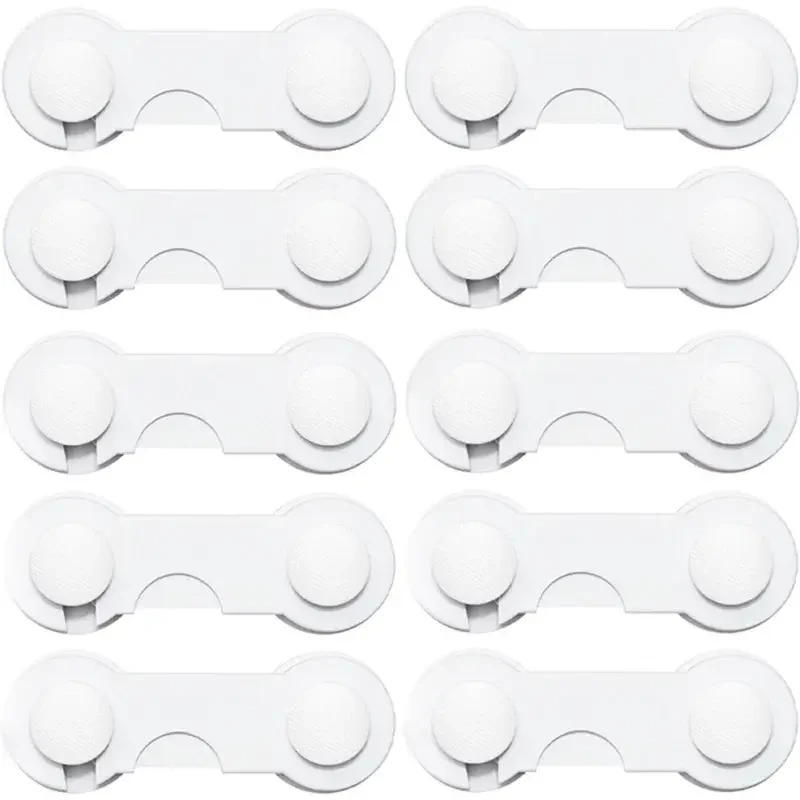 Blokada szaf i szuflad przed dziećmi na zatrzask, 10 szt. / SIPO