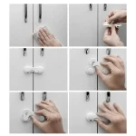 Blokada szaf i szuflad przed dziećmi na zatrzask, 10 szt. / SIPO