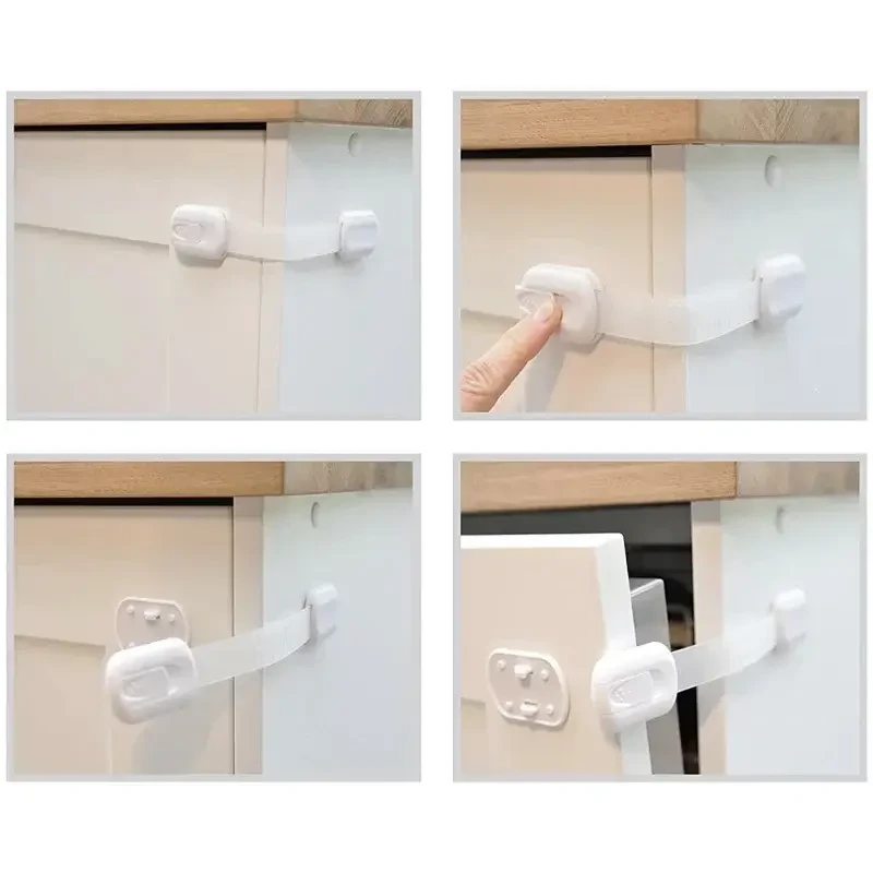 Zabezpieczenia szaf i szuflad przed otwarciem z regulacją, 6 szt. / SIPO