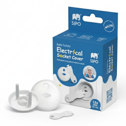 Zabezpieczenia kontaktów elektrycznych - Białe, 12 szt. / SIPO