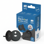 Zabezpieczenia Kontaktów Elektrycznych - Czarne, 12 szt. / SIPO