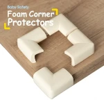 Piankowe zabezpieczenia narożników mebli – Kremowe, 4 szt. / SIPO