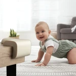 Piankowe zabezpieczenia narożników mebli – Kremowe, 4 szt. / SIPO