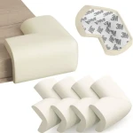 Piankowe zabezpieczenia narożników mebli – Kremowe, 4 szt. / SIPO