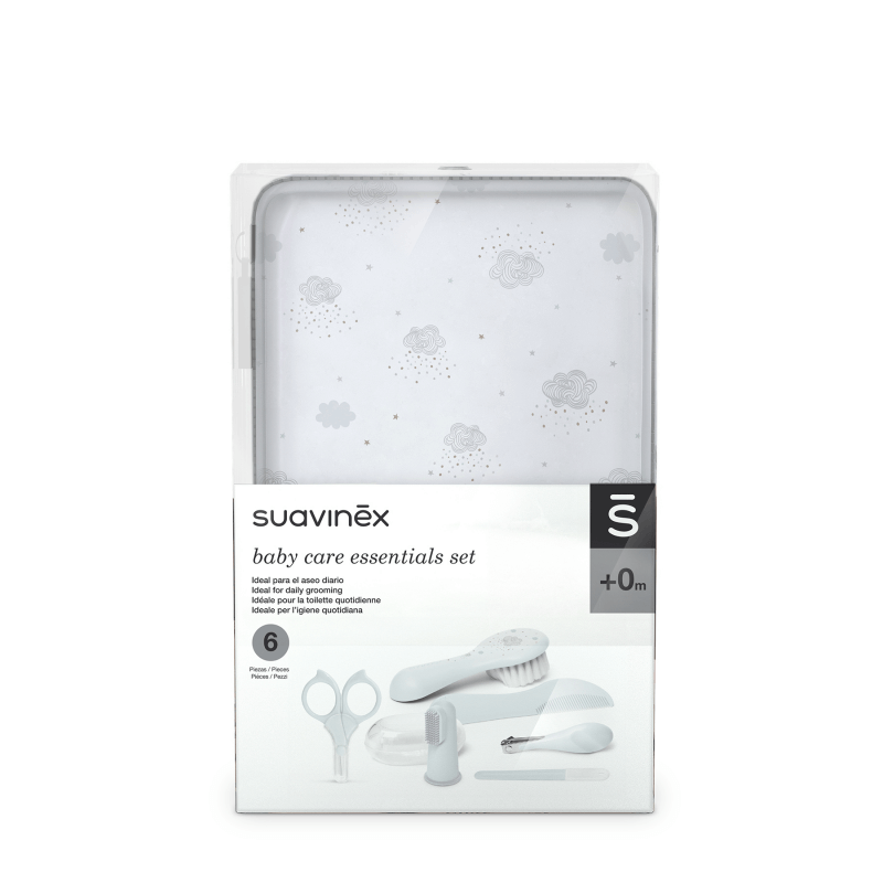 Zestaw do manicure dla niemowląt Dreams - grey / Suavinex