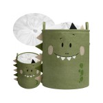 Zamykany kosz na ściągacz do przechowywania zabawek PREMIUM - Dinozaur / SIPO