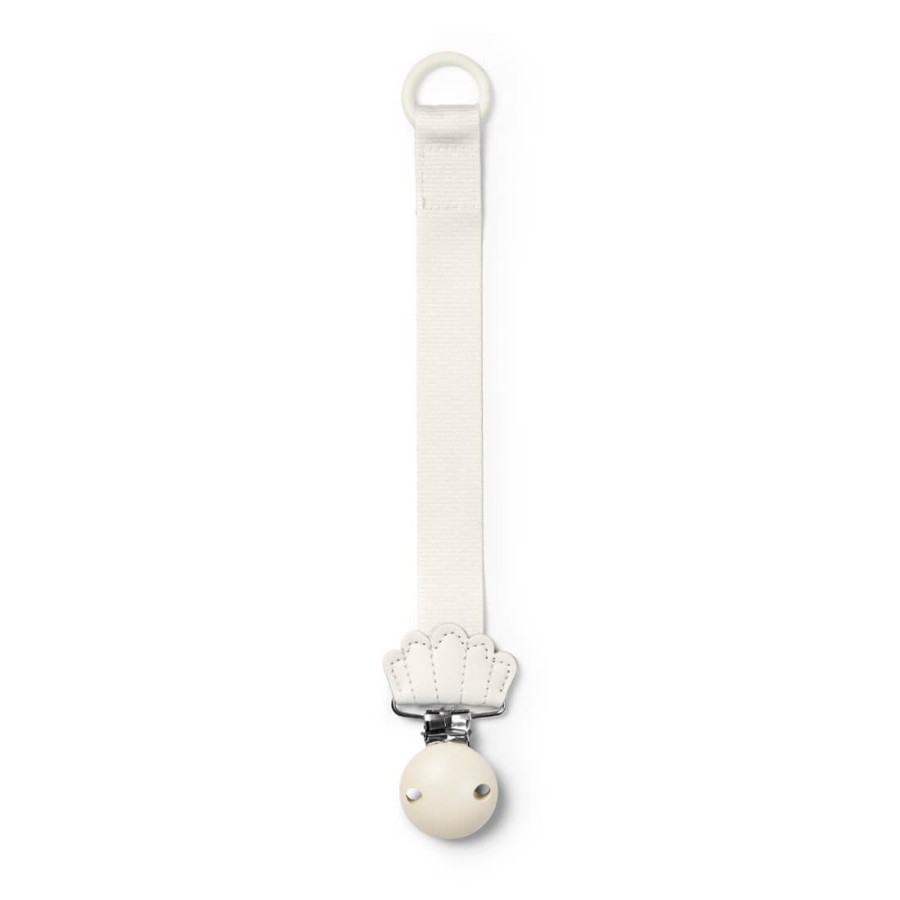 Drewniana zawieszka do smoczka - Vanilla White Shell / Elodie Details