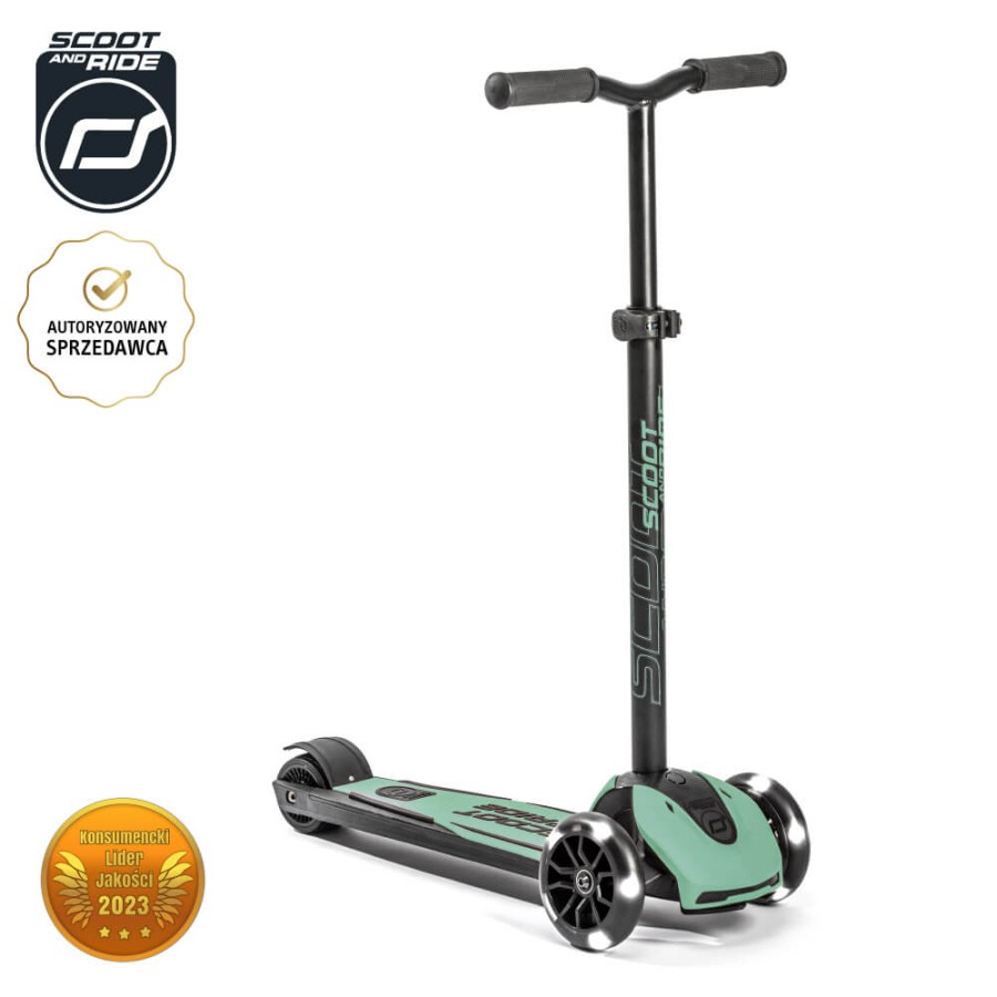 Highwaykick 5 LED Hulajnoga trójkołowa balansowa ze świecącymi kółkami 5+ Forest / Scootandride