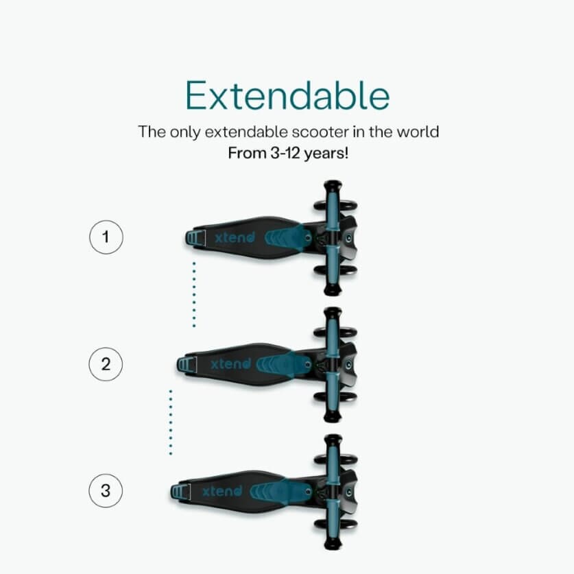 Hulajnoga 4w1 Xtend Scooter + Ride-on - Teal / smarTrike