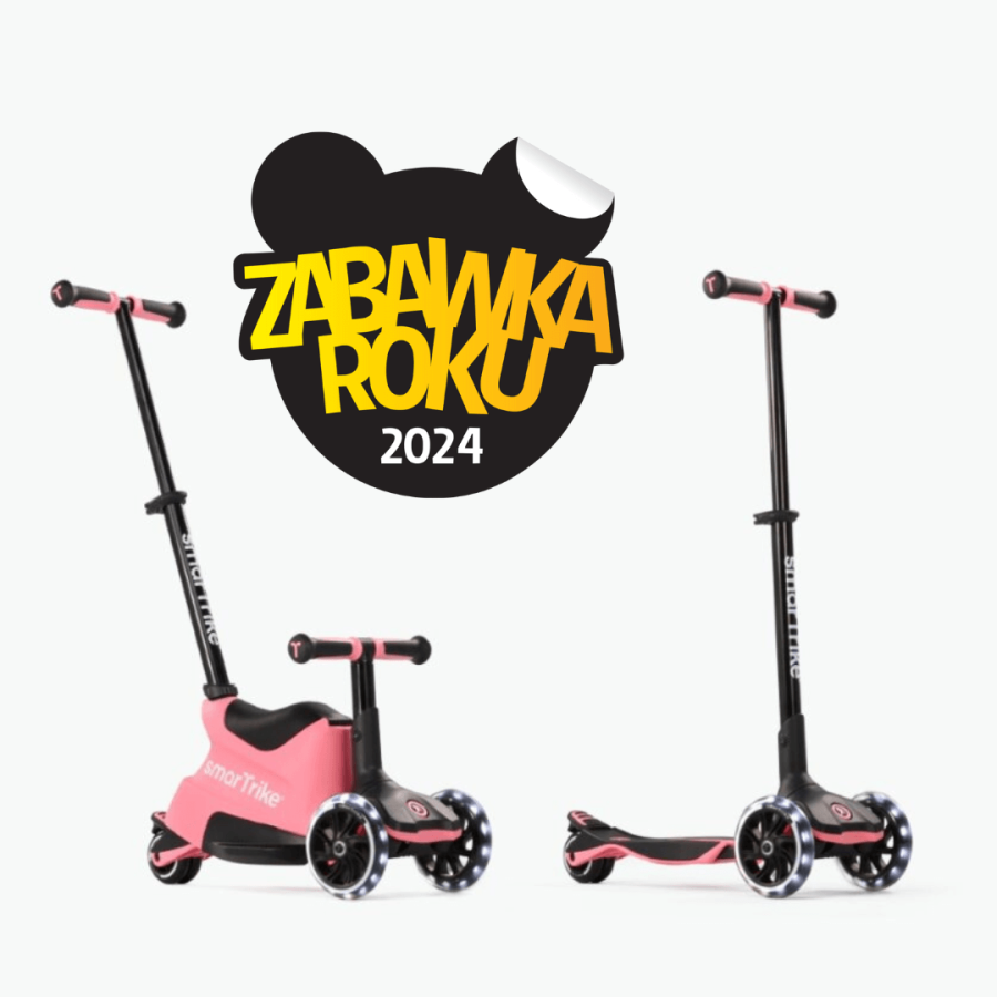 Hulajnoga 4w1 Xtend Scooter + Ride-on, Salmon Pink / smarTrike