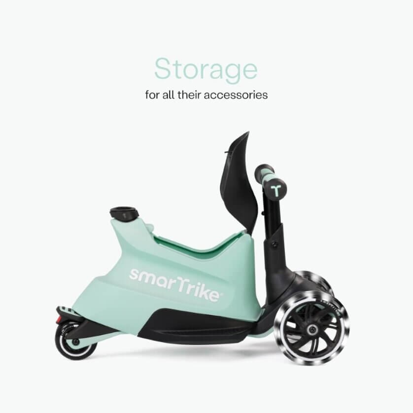 Hulajnoga 4w1 Xtend Scooter + Ride-on, Soft Green / smarTrike
