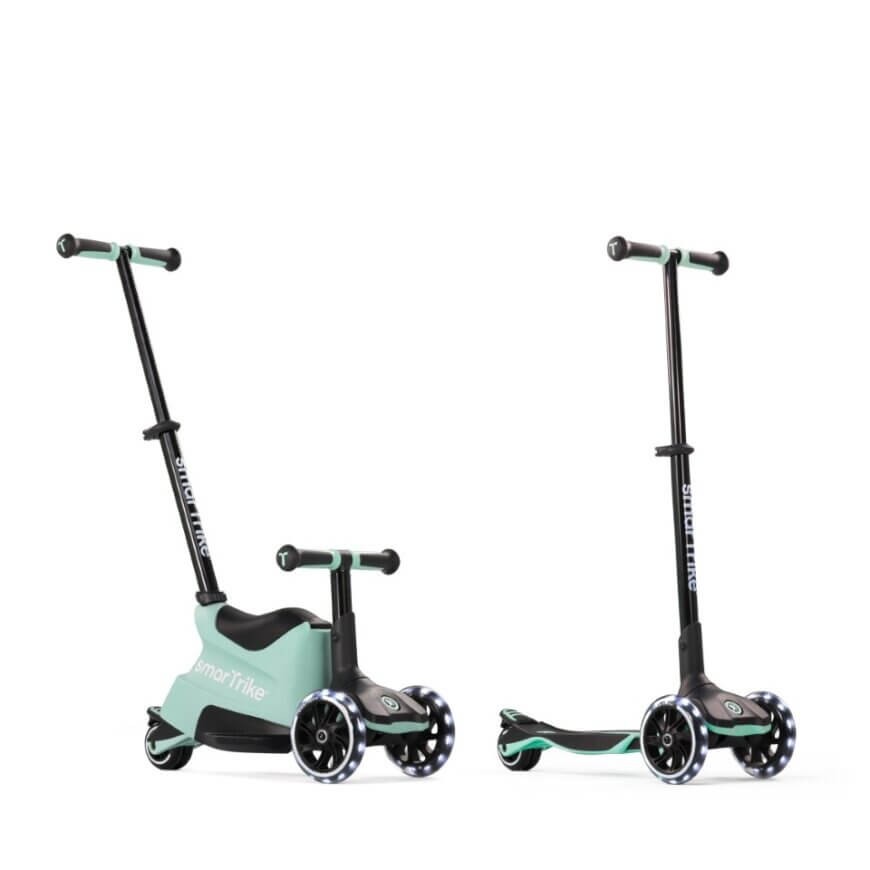 Hulajnoga 4w1 Xtend Scooter + Ride-on, Soft Green / smarTrike