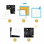 Zestaw artystyczny nakłuwanie - LAS NOCĄ 3+ / Djeco