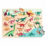Drewniana łamigłówka DINOZAURY 2+ / Djeco