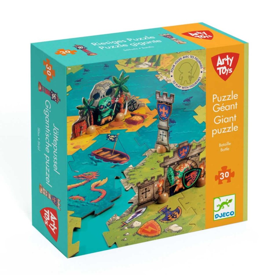 Puzzle tekturowe Arty Toys - BITWA / Djeco DJ06847