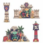 Puzzle tekturowe Arty Toys - BITWA / Djeco DJ06847