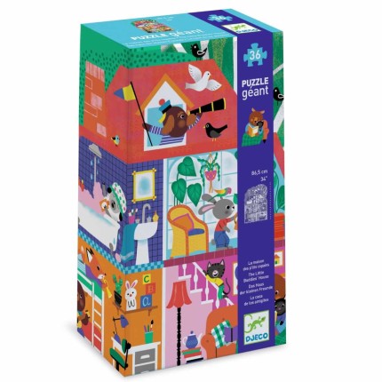 Puzzle gigant DOMEK MAŁYCH PRZYJACIÓŁ / Djeco DJ07169