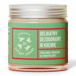 Naturalny dezodorant w kremie Truskawka i Werbena, 60 ml / Mydlarnia Cztery Szpaki
