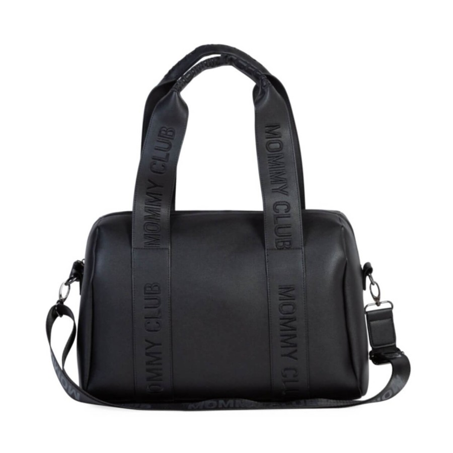 Torba do wózka Mommy Club Vegan Leather Black / Childhome