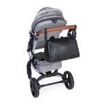 Torba do wózka Mommy Club Vegan Leather Black / Childhome