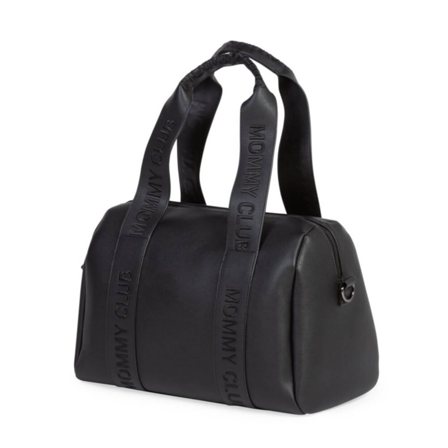 Torba do wózka Mommy Club Vegan Leather Black / Childhome