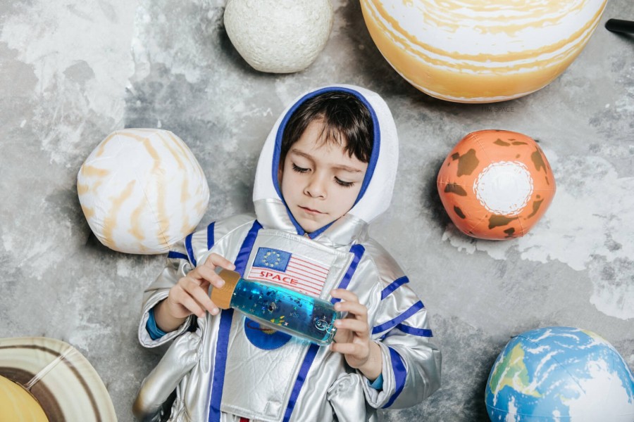 Butelka sensoryczna dwufazowa MOVE kosmos / Petit Boum