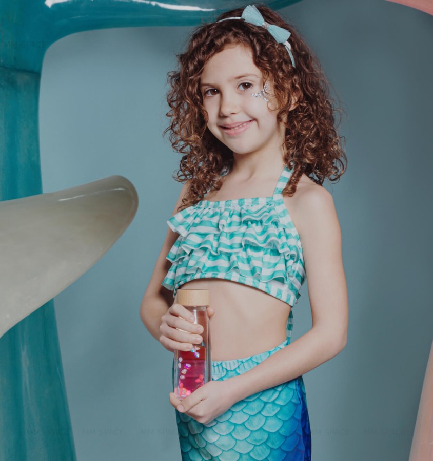 Butelka sensoryczna dwufazowa MOVE świat syreny / Petit Boum