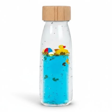 Butelka sensoryczna dwufazowa MOVE kaczka / Petit Boum