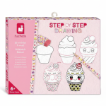 Zestaw kreatywny Rysowanie krok po kroku Modele kawaii 7+ / Janod