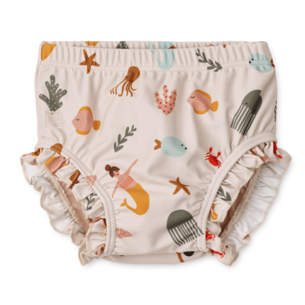 Pieluszka kąpielowa UV Mila - Mermaids, Sandy / Liewood