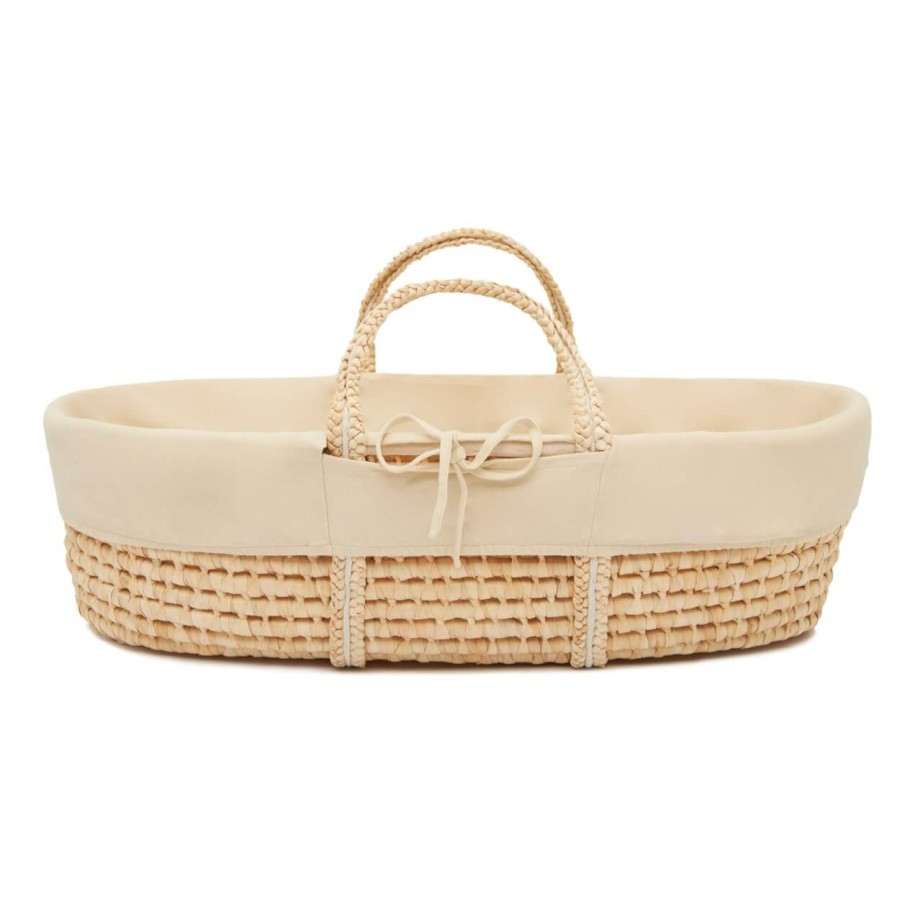 Wyściółka do kosza mojżesza Caffe Latte z bawełny organicznej / AhojBaby