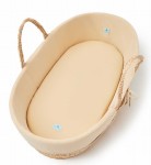 Wyściółka do kosza mojżesza Caffe Latte z bawełny organicznej / AhojBaby