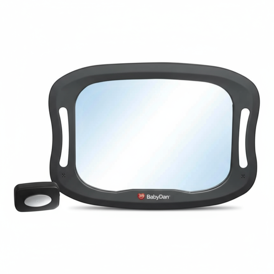 Lusterko samochodowe z oświetleniem LED / BabyDan