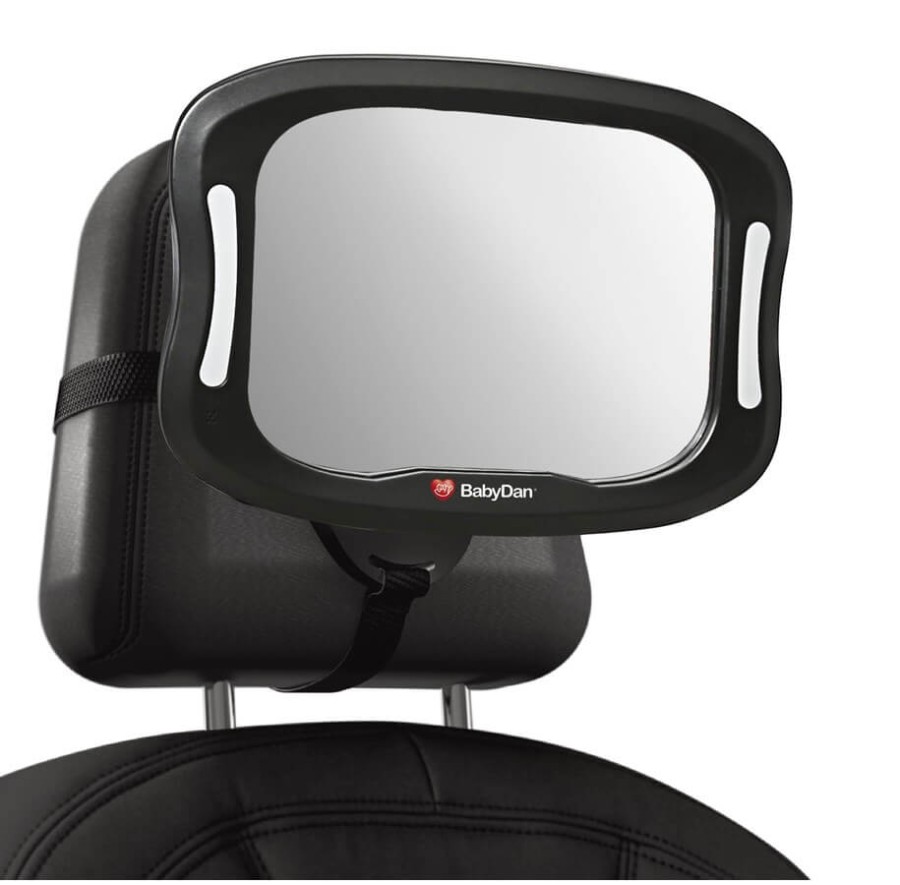 Lusterko samochodowe z oświetleniem LED / BabyDan