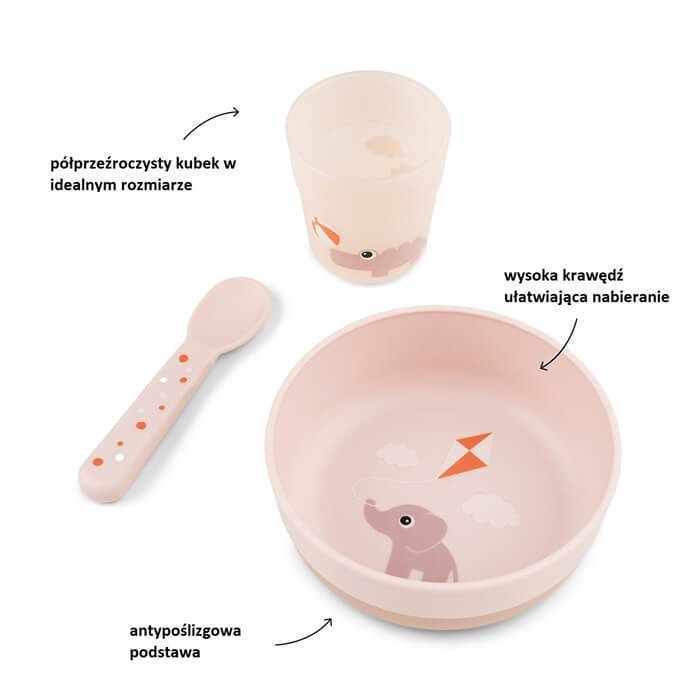 Pierwszy zestaw obiadowy Playground - Powder / Done by Deer