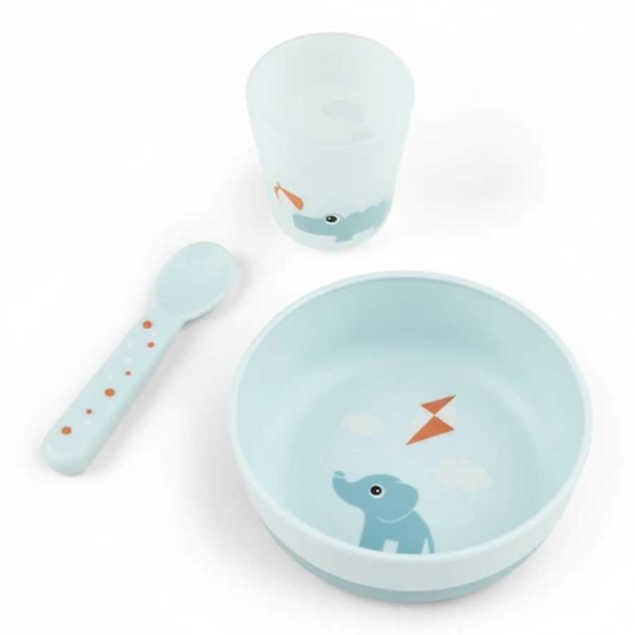Pierwszy zestaw obiadowy Playground - Blue / Done by Deer