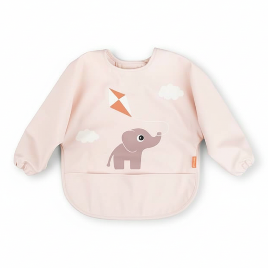 Śliniak z rękawami 6-18 msc. Playground - Powder / Done by Deer