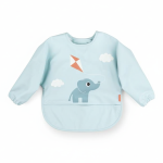 Śliniak z rękawami 6-18 msc. Playground - Blue / Done by Deer