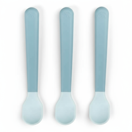Łyżeczki dla niemowląt Foodie Easy-grip - Blue, 3 szt. / Done by Deer